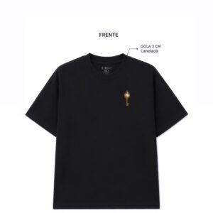 Camiseta Preta Chave de Ouro
