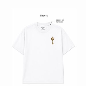 Camiseta Branca Chave de Ouro